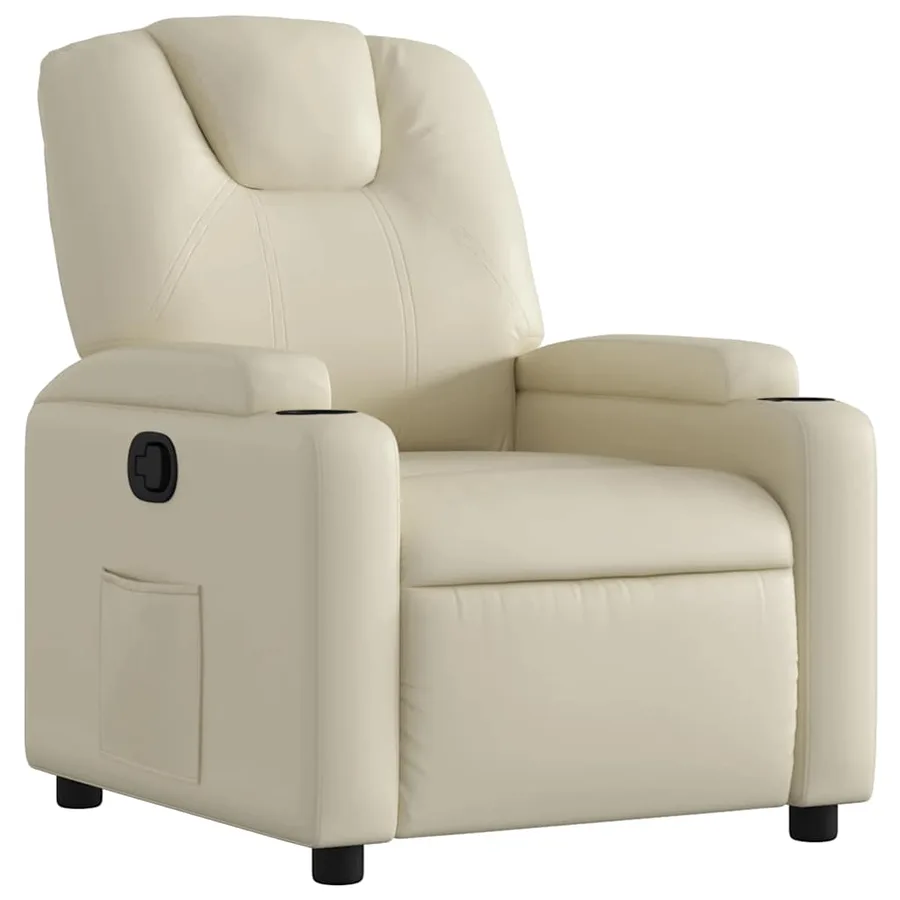 Fauteuil inclinable Crème Similicuir - 2