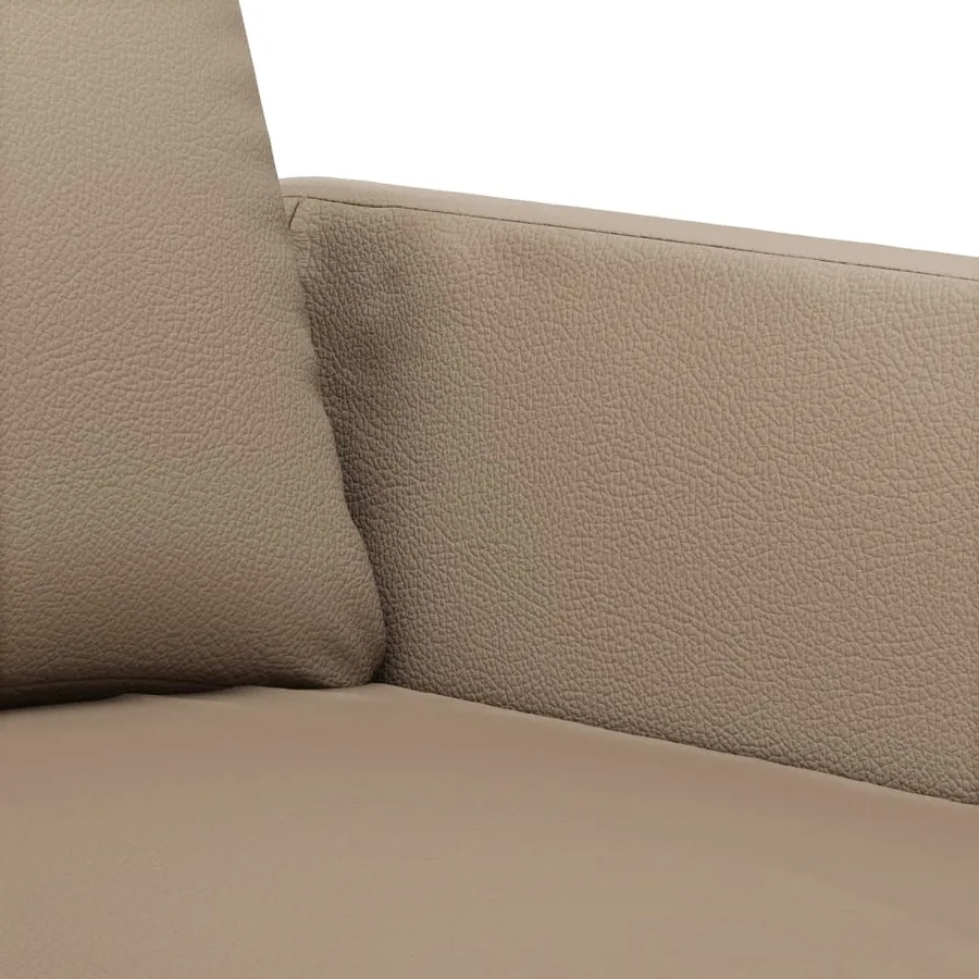 Ensemble de canapés 2 pcs avec coussins Cappuccino Similicuir - 5