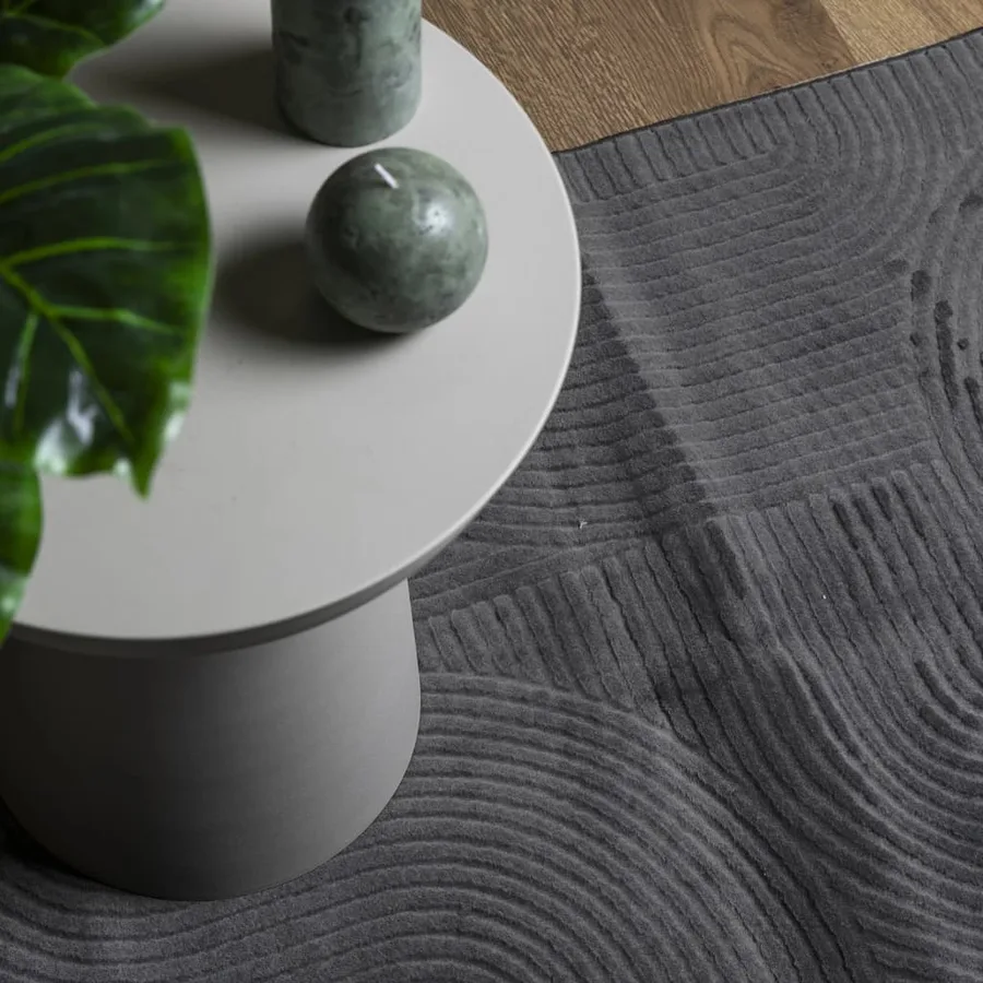 Tapis IZA poils courts style scandinave anthracite 100x200 cm - 7