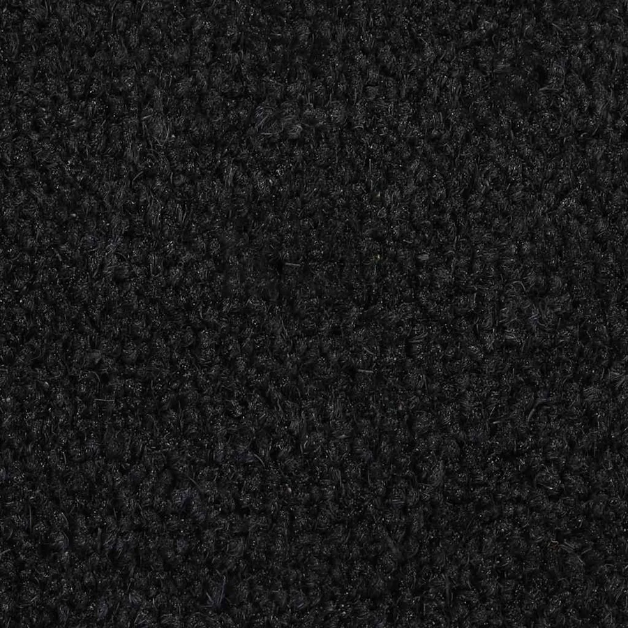 Tapis de porte noir demi-rond 40x60 cm fibre de coco touffeté - 5