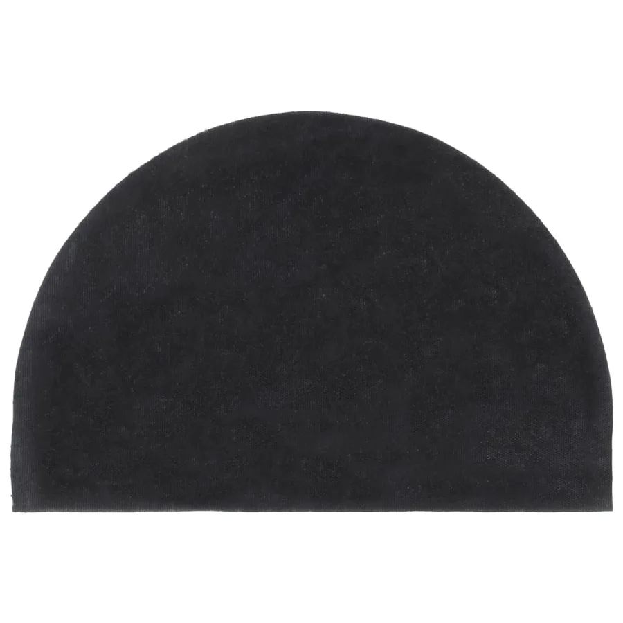 Tapis de porte gris foncé demi-rond 40x60 cm - 2