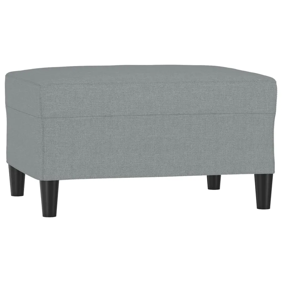 Repose-pied Gris clair 70x55x41 cm Tissu - 2
