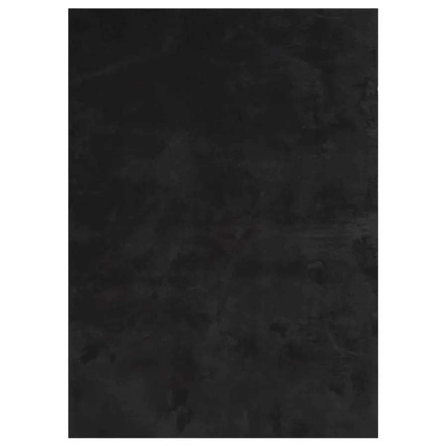 Tapis HUARTE à poils courts doux et lavable noir 140x200 cm - 2
