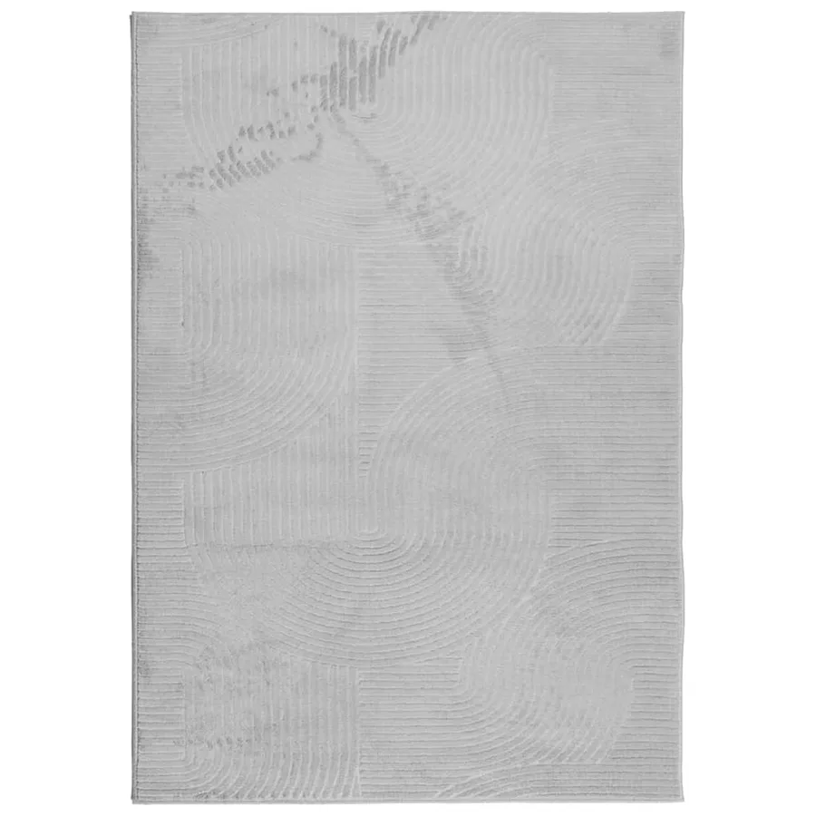 Tapis IZA poils courts style scandinave gris 120x170 cm - 2