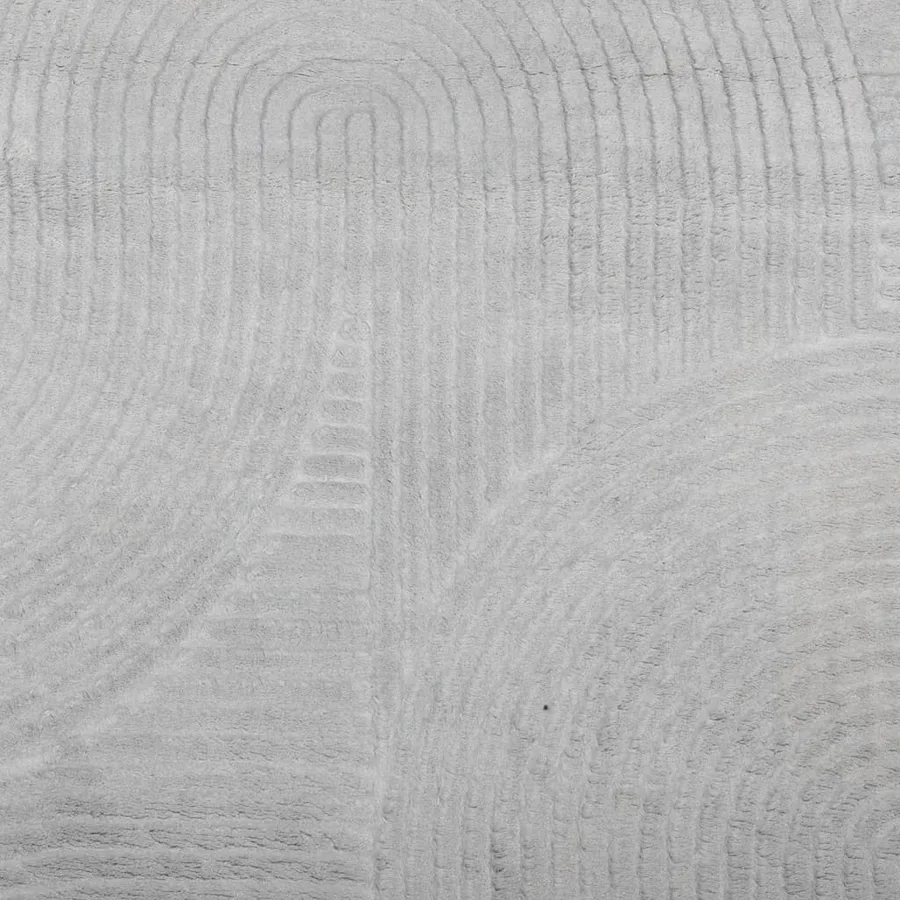 Tapis IZA poils courts style scandinave gris 120x170 cm - 9