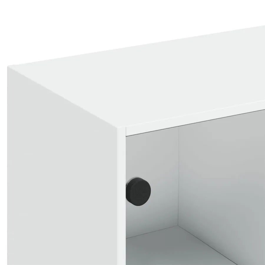 Bibliothèque avec portes blanc 136x37x142 cm bois d'ingénierie - 10