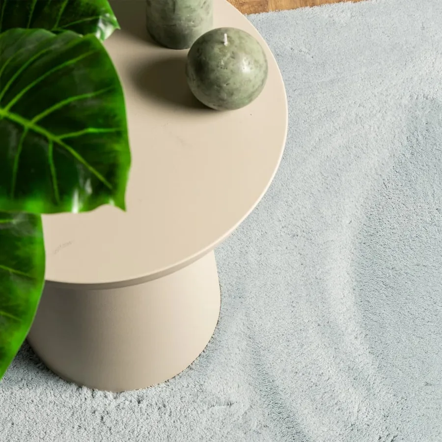 Tapis HUARTE à poils courts doux et lavable bleu 160x230 cm - 7