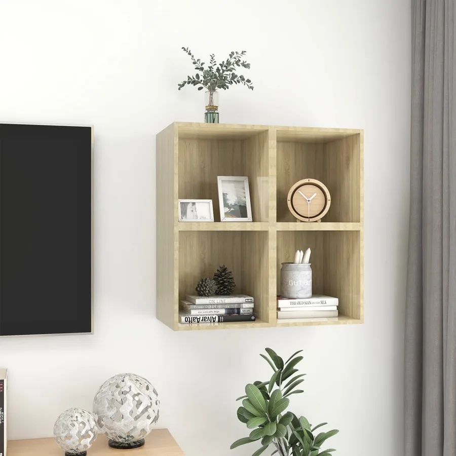 Armoires murales 4 pcs Chêne Sonoma 37x37x37 cm Bois ingénierie - 3