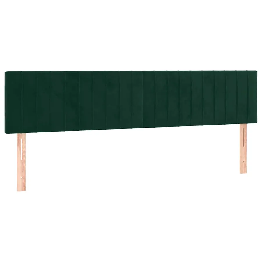 Têtes de lit Vert foncé 160x5x78/88 cm Velours - 2