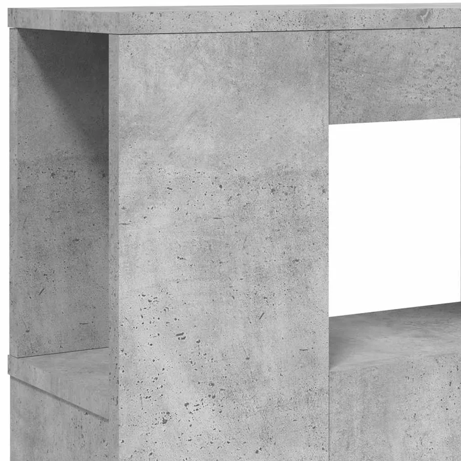 Tête de lit à LED gris béton 200x18,5x103,5cm bois d'ingénierie - 9