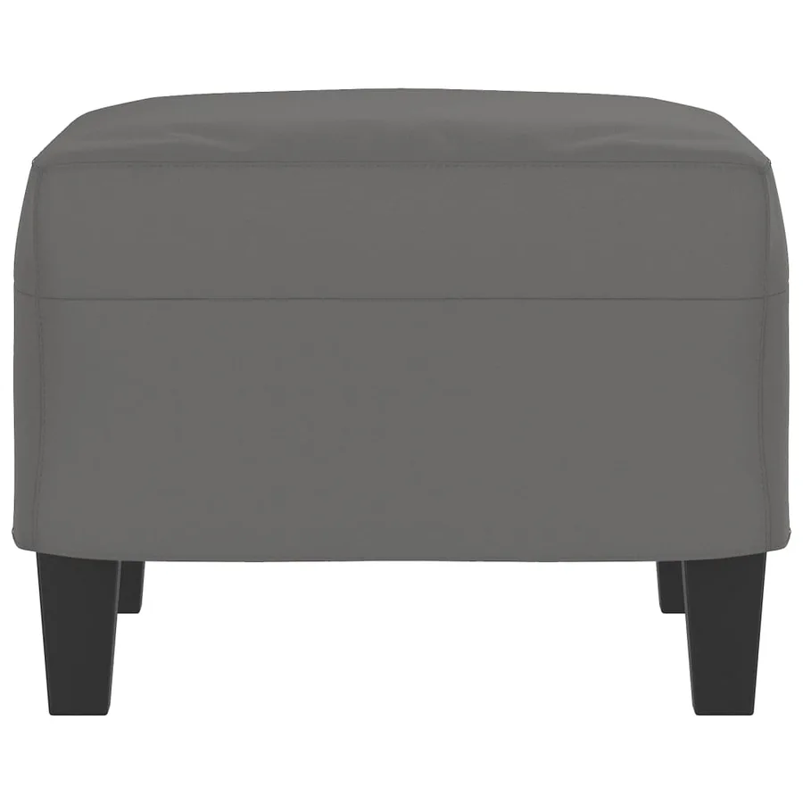 Repose-pied Gris foncé 60x50x41 cm Tissu microfibre - 4