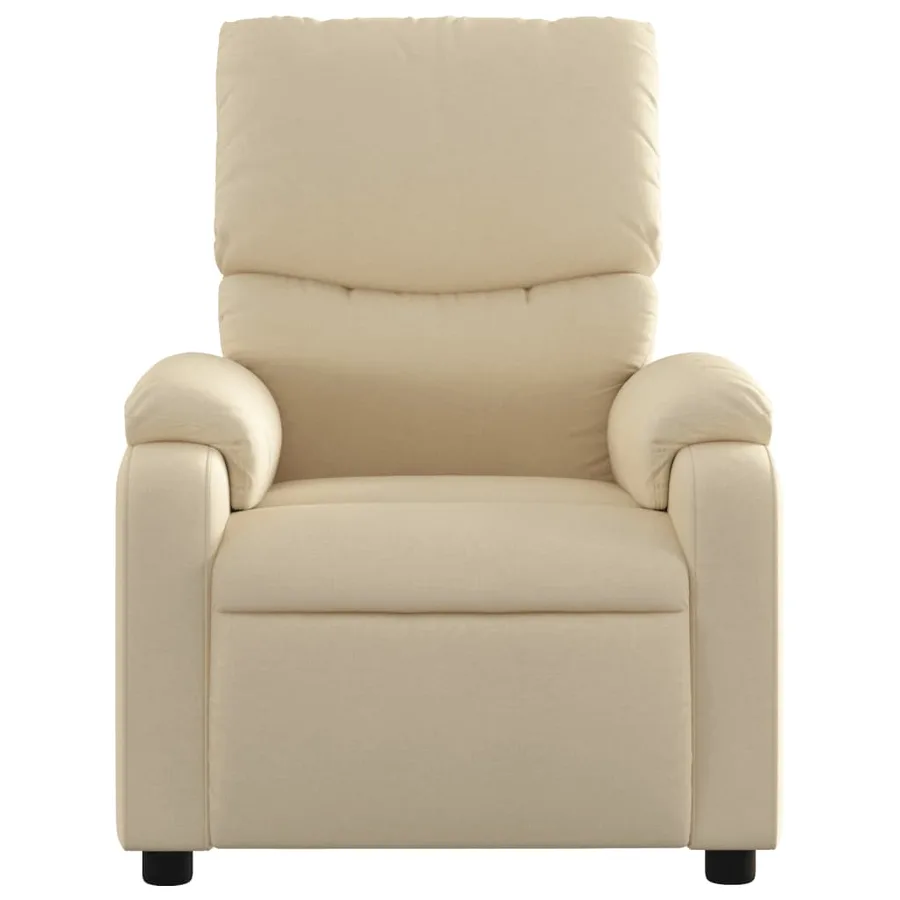 Fauteuil inclinable Crème Tissu - 3