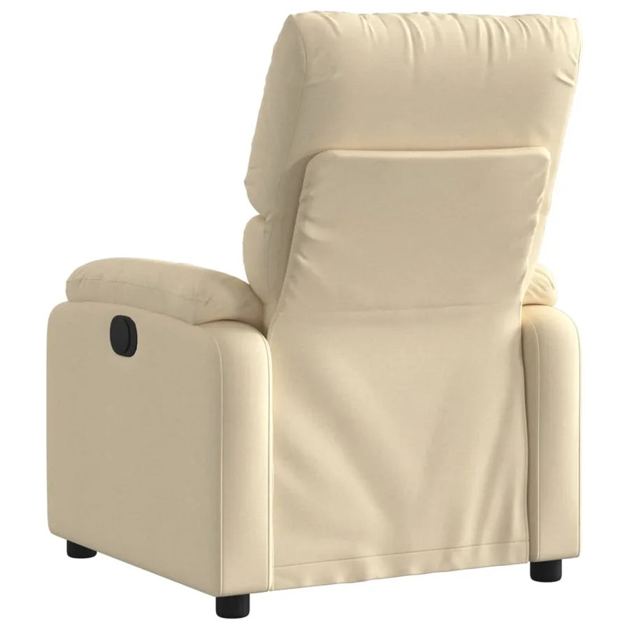 Fauteuil inclinable Crème Tissu - 5