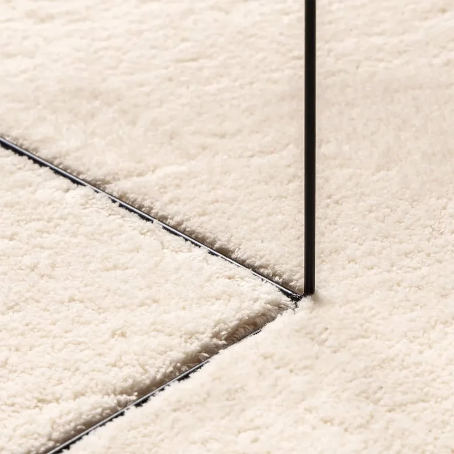 Tapis HUARTE à poils courts doux et lavable beige Ø 80 cm - 8