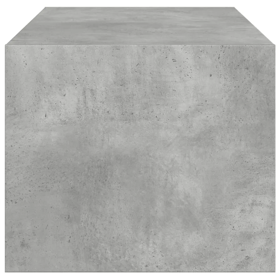 Table basse avec portes en verre gris béton 102x50x42 cm - 7