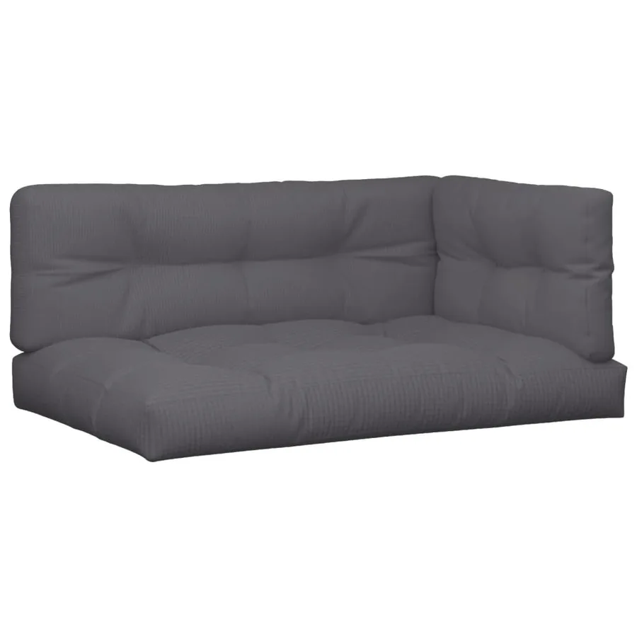 Coussins de palette lot de 5 anthracite tissu - 2