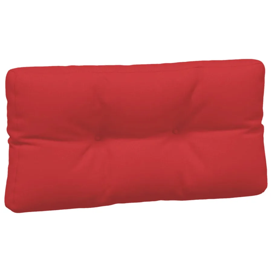 Coussins de palette lot de 7 rouge tissu - 4