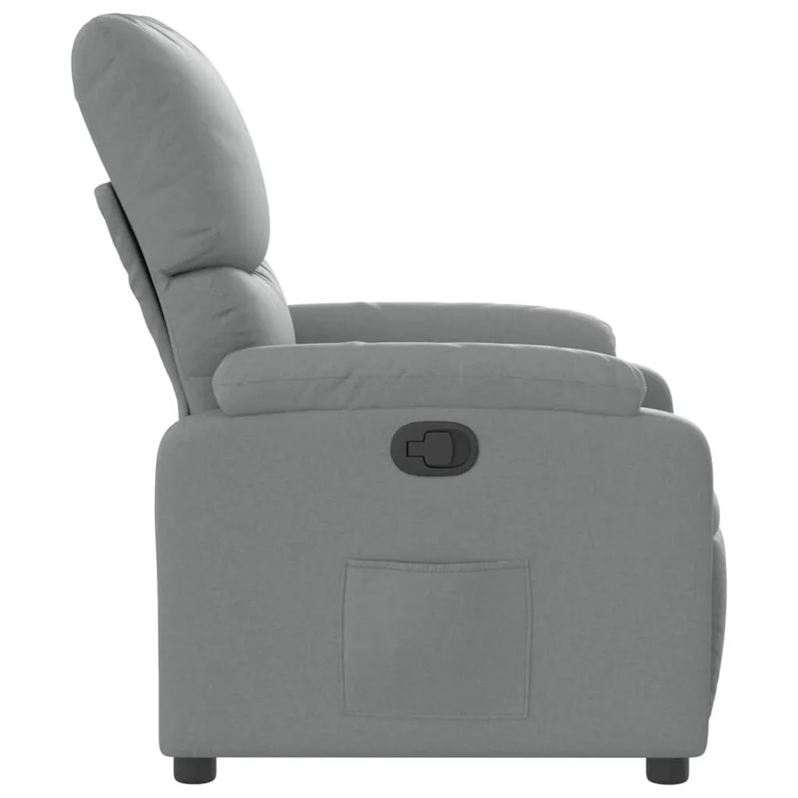 Fauteuil inclinable Gris clair Tissu - 4