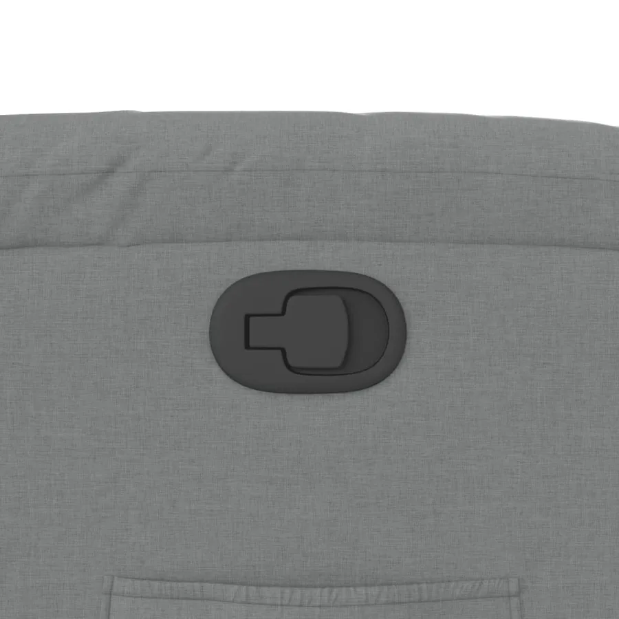 Fauteuil inclinable en tissu gris clair - 9