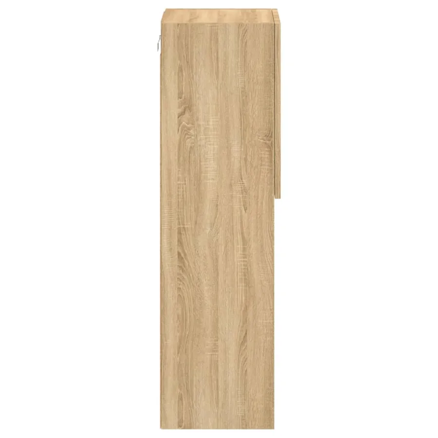 Meuble TV avec lumières LED chêne sonoma 30,5x30x102 cm - 10