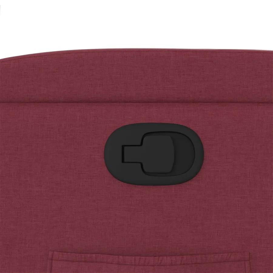 Fauteuil inclinable Rouge bordeaux Tissu - 9