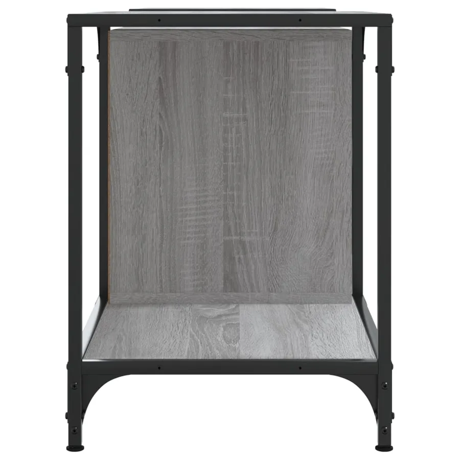 Meuble TV sonoma gris 153x37x50 cm bois d'ingénierie - 5