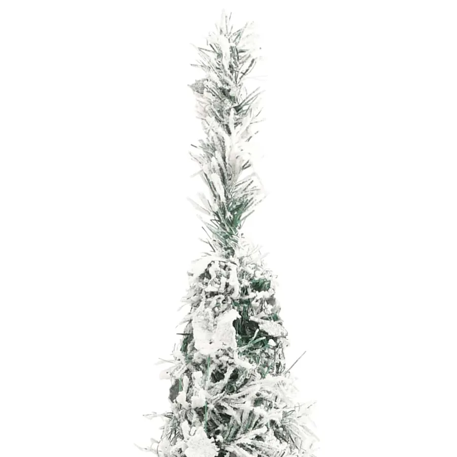 Sapin de Noël artificiel escamotable avec neige floquée 200 LED - 7