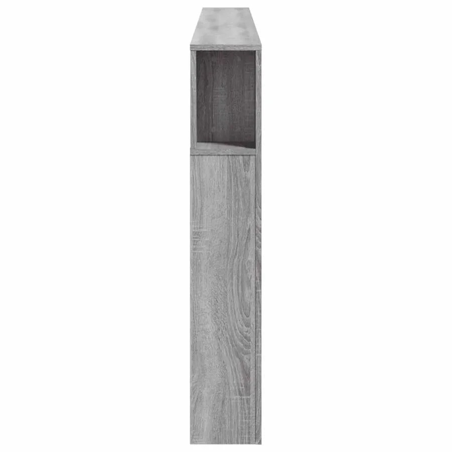 Tête de lit à LED sonoma gris 220x18,5x103,5 cm bois ingénierie - 7