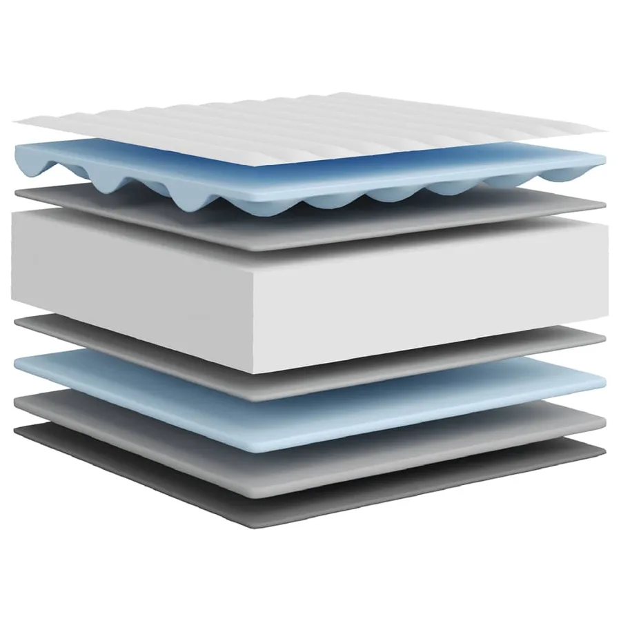 Matelas en mousse moyennement doux 90x190 cm - 7