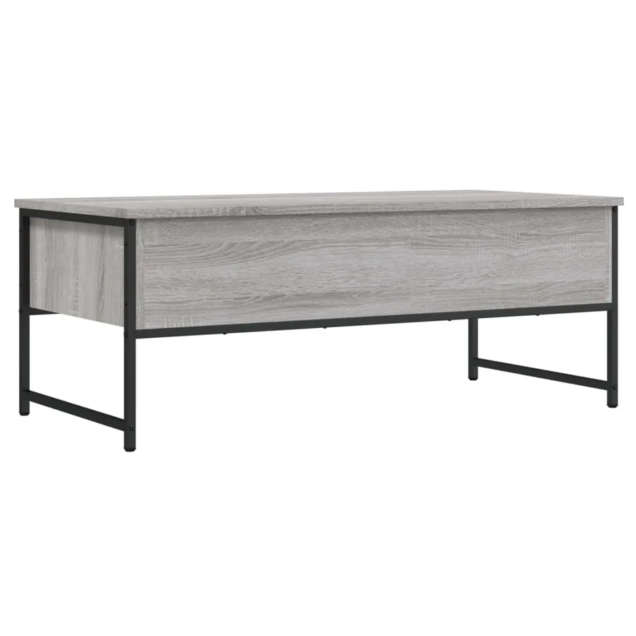 Table basse sonoma gris 101x49x39,5 cm bois d'ingénierie - 8