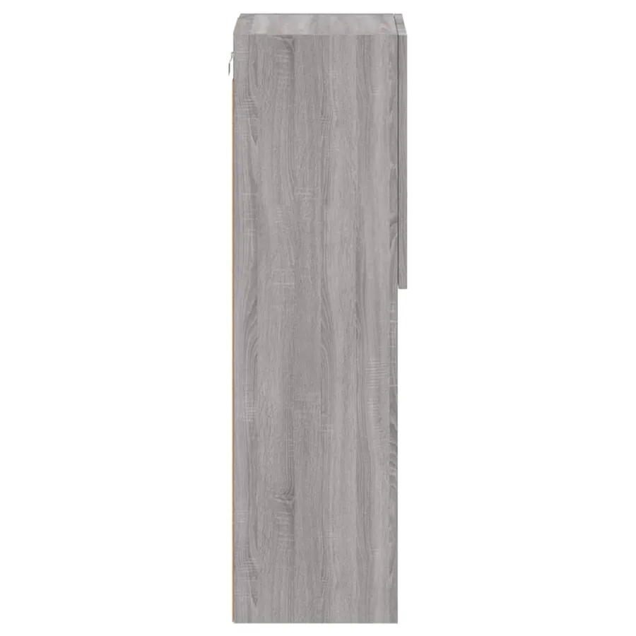 Meuble TV avec lumières LED sonoma gris 30,5x30x102 cm - 10
