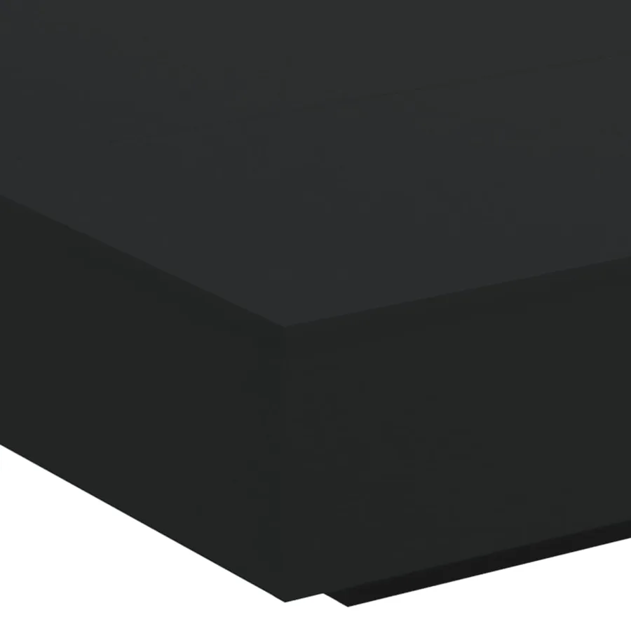 Table basse avec lumières LED noir 100x100x31 cm - 9
