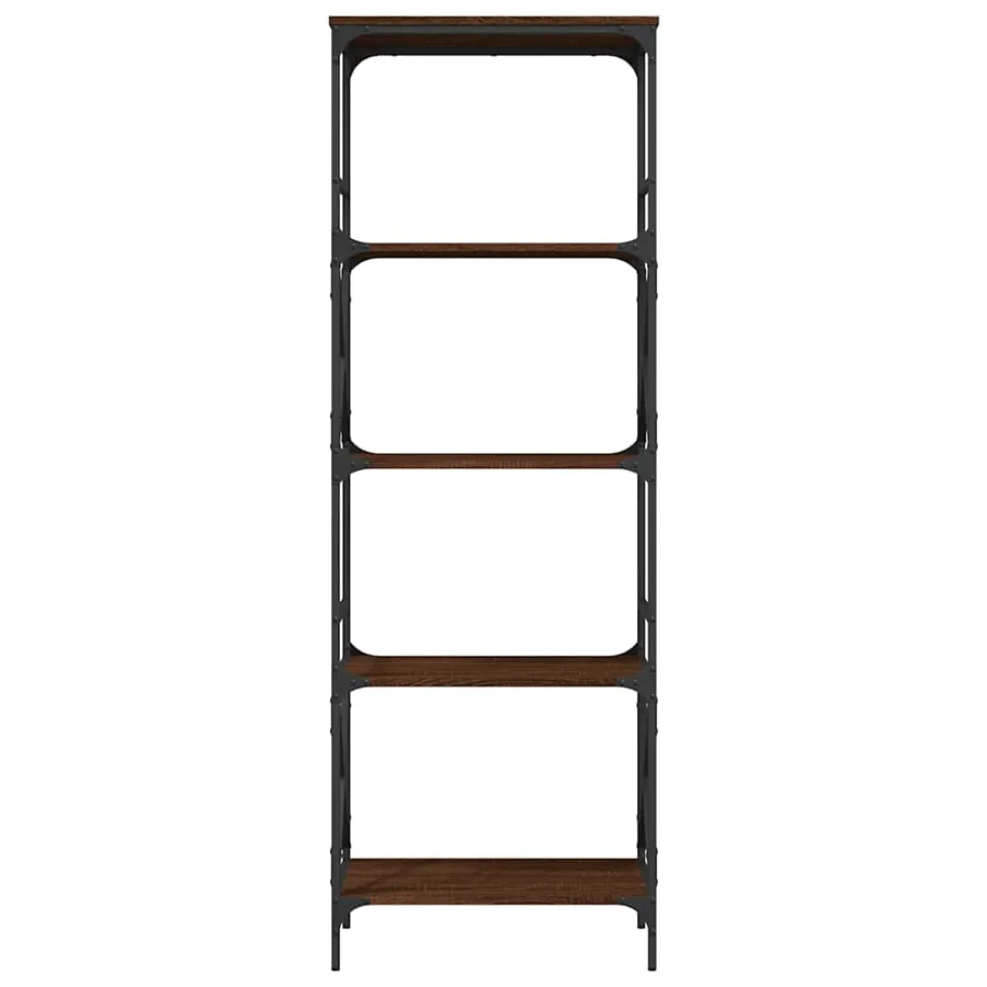 Bibliothèque à 5 niveaux chêne marron 59x35x171 cm - 4