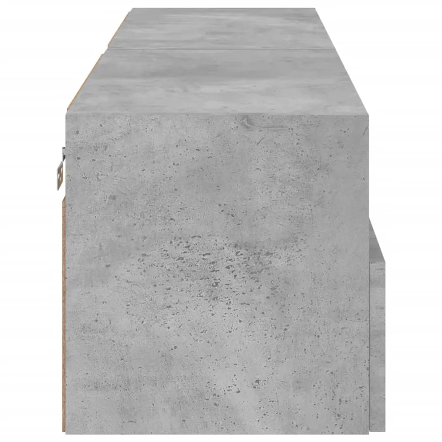 Meubles TV muraux 2 pcs gris béton 60x30x30cm bois d'ingénierie - 8