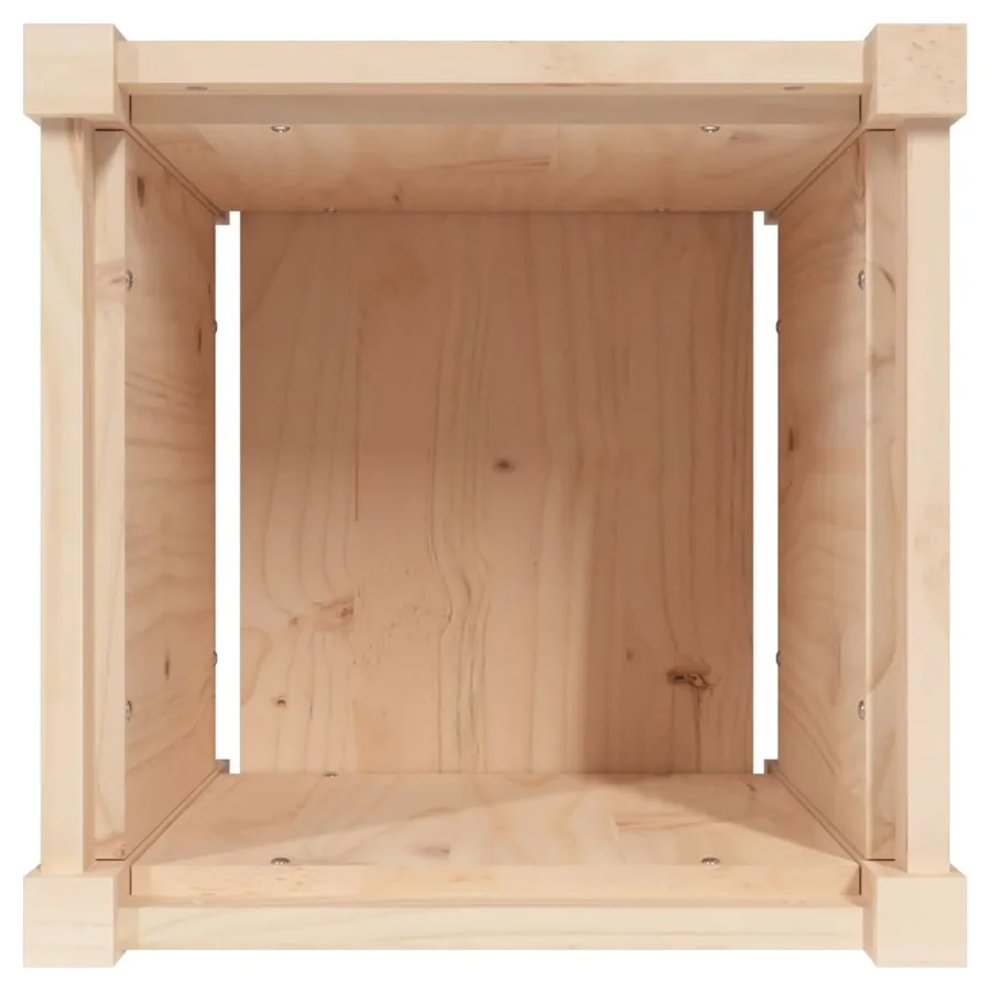 Jardinière 40x40x40 cm bois de pin massif - 8