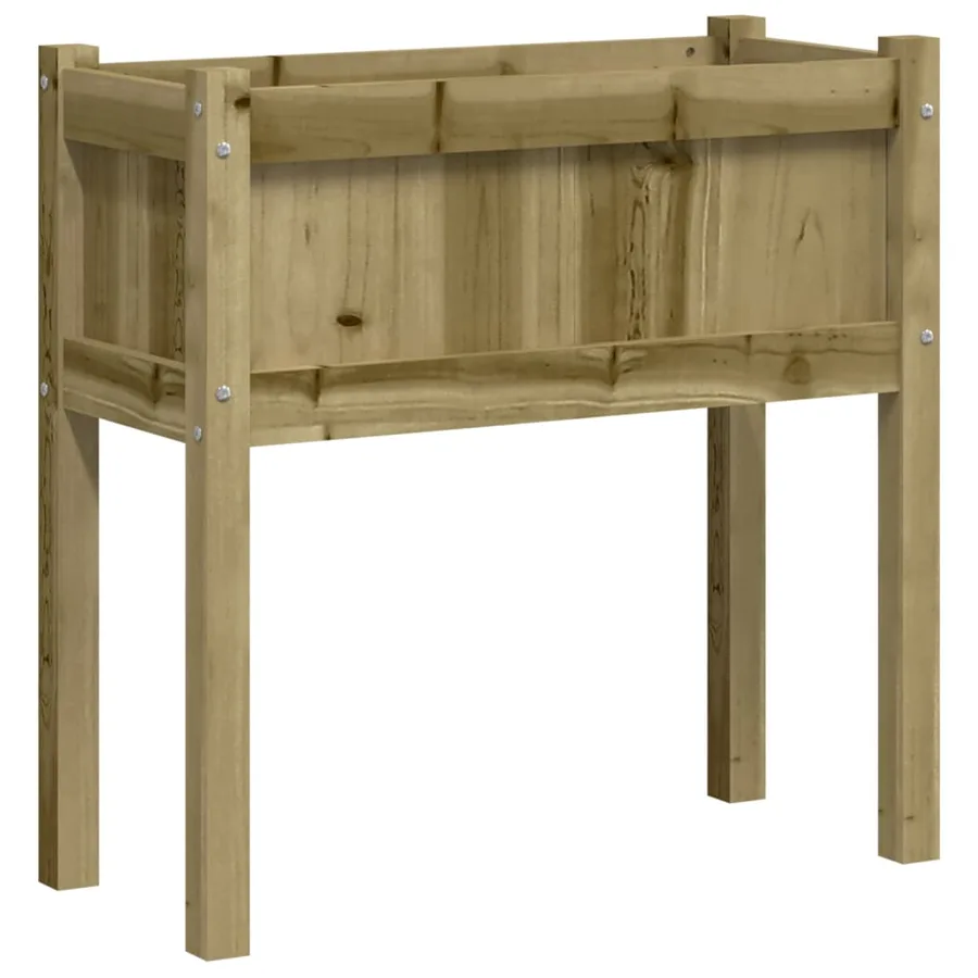 Jardinière avec pieds 70x31x70 cm bois de pin imprégné - 2