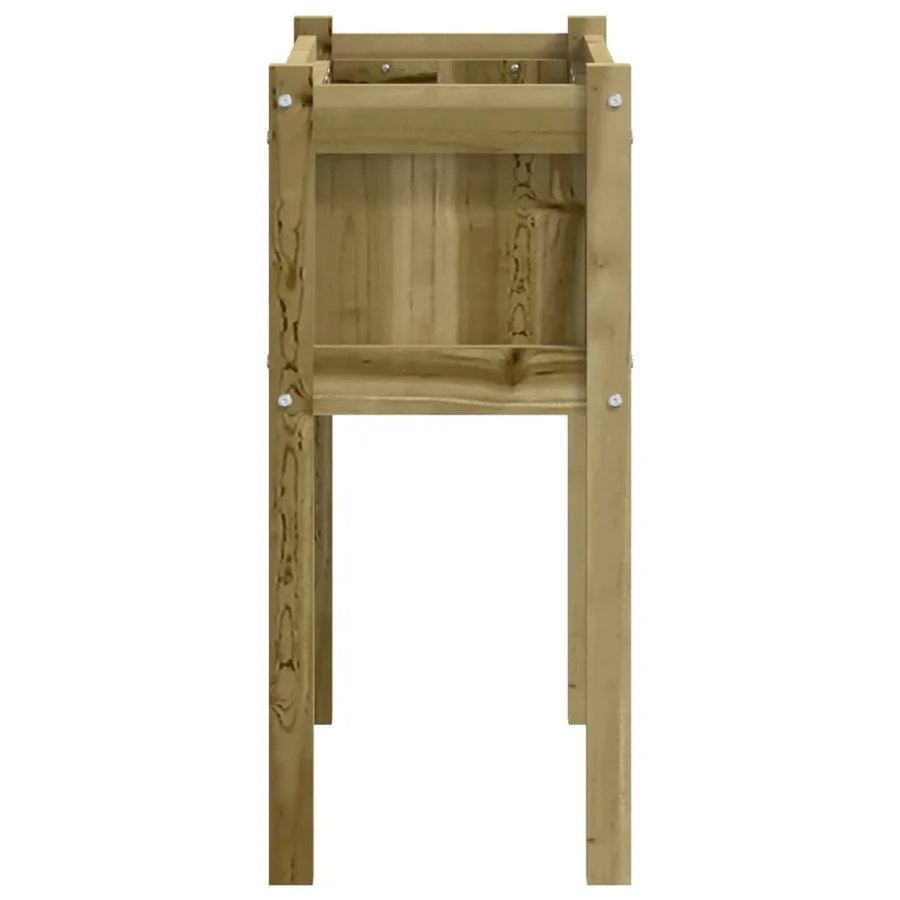 Jardinière avec pieds 70x31x70 cm bois de pin imprégné - 6