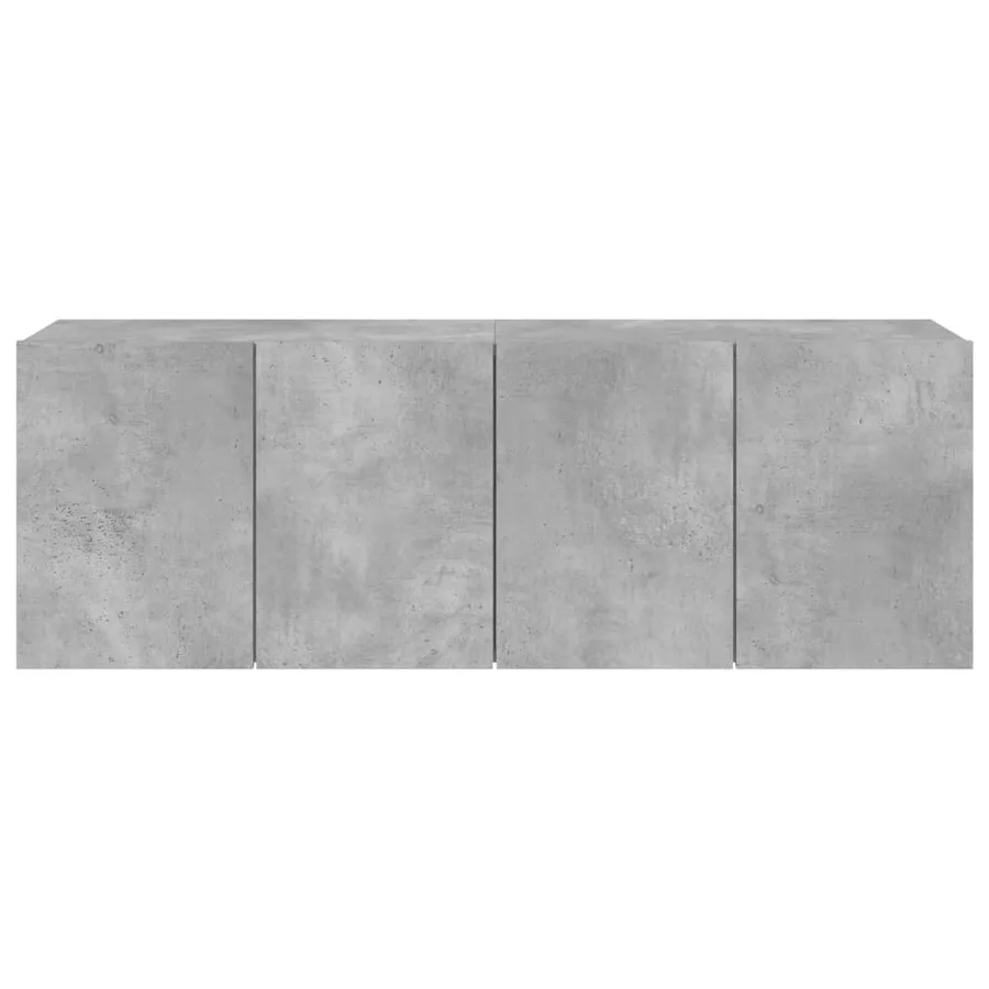 Meubles TV muraux 2 pcs gris béton 60x30x41 cm - 7