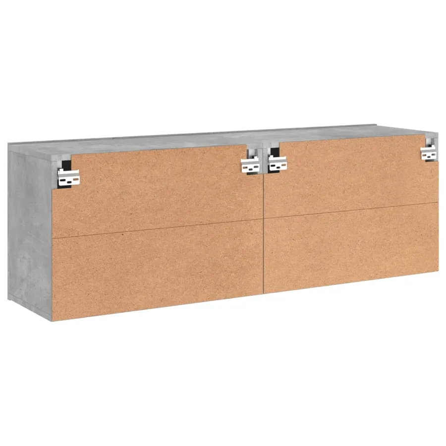 Meubles TV muraux 2 pcs gris béton 60x30x41 cm - 9