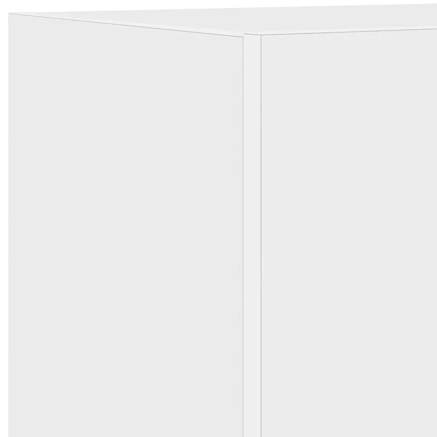 Meubles TV muraux avec lumières LED 2 pcs blanc 40,5x35x40 cm - 14