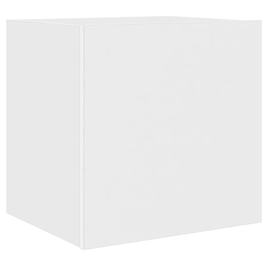 Meubles TV muraux avec lumières LED 2 pcs blanc 40,5x35x40 cm - 8