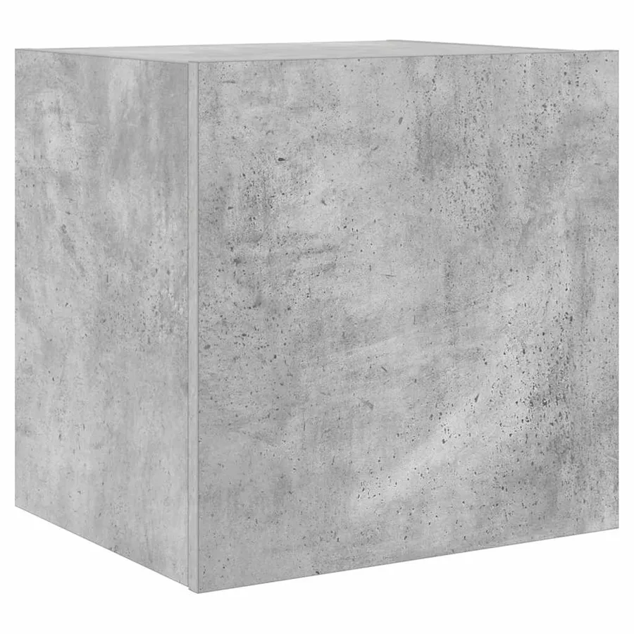 Meubles TV muraux et lumières LED 2pcs gris béton 40,5x35x40 cm - 10