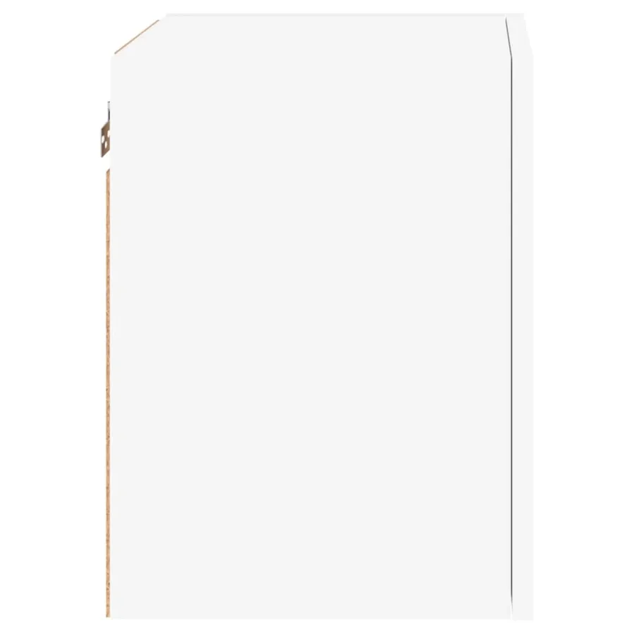 Meuble TV mural blanc 40,5x30x40 cm bois d'ingénierie - 8