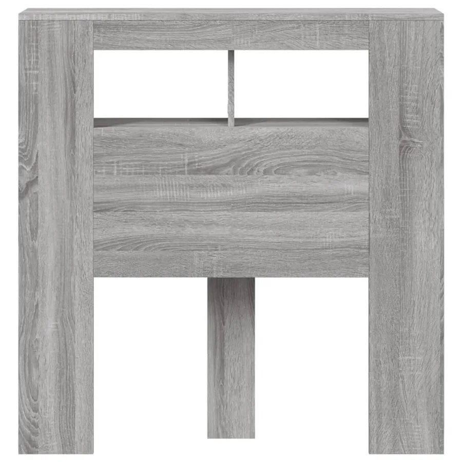 Tête de lit à LED sonoma gris 100x18,5x103,5 cm bois ingénierie - 5