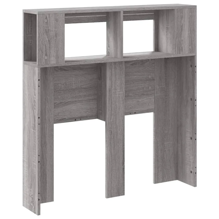 Tête de lit à LED sonoma gris 100x18,5x103,5 cm bois ingénierie - 6