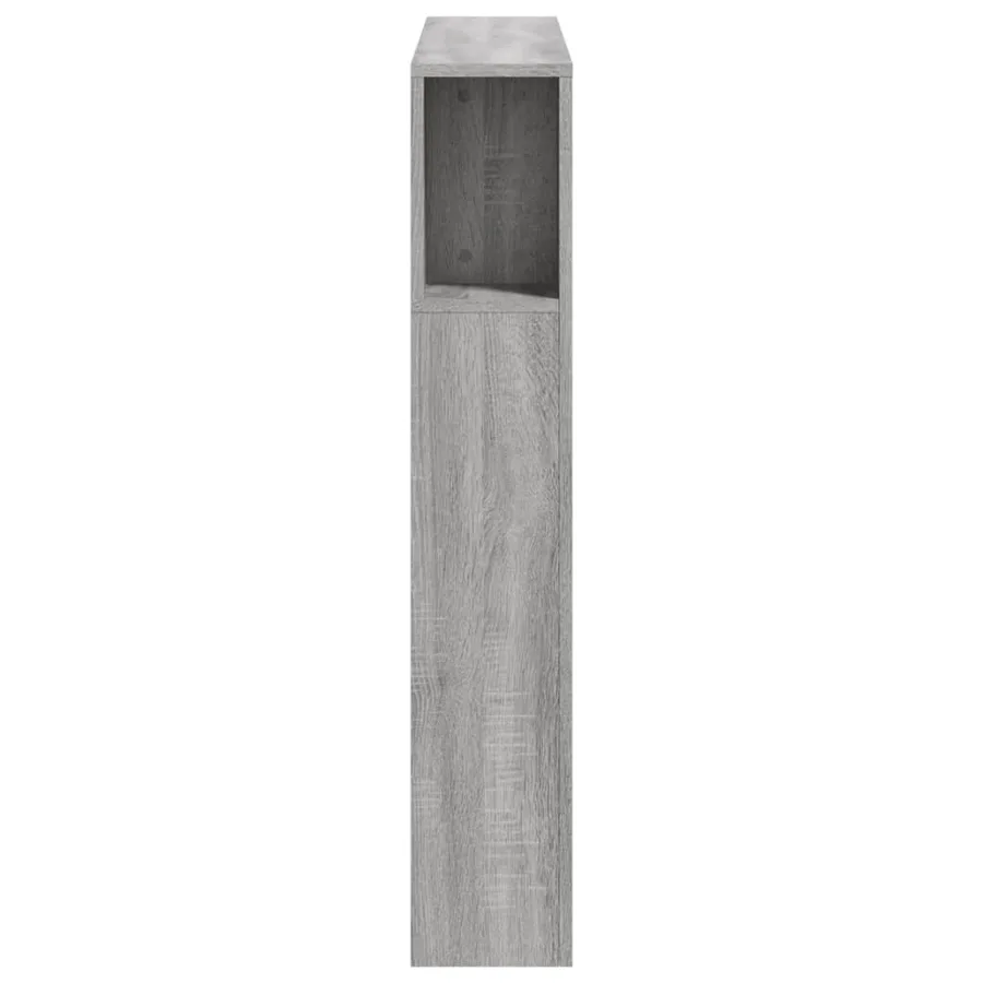 Tête de lit à LED sonoma gris 100x18,5x103,5 cm bois ingénierie - 7