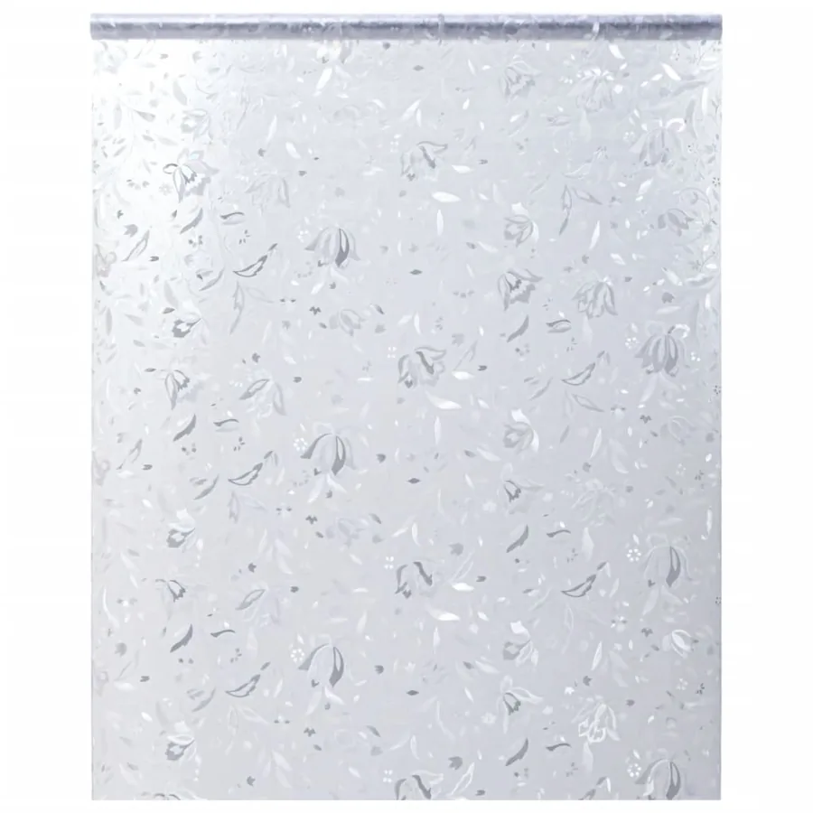 Film pour fenêtre dépoli motif de fleur 60x500 cm PVC