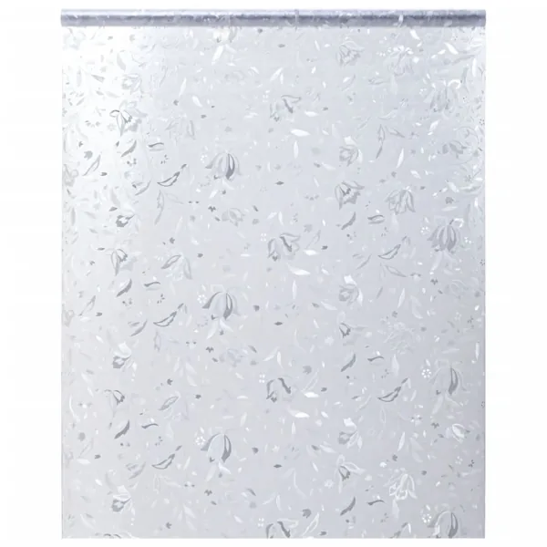 Film pour fenêtre dépoli motif de fleur 60x500 cm PVC