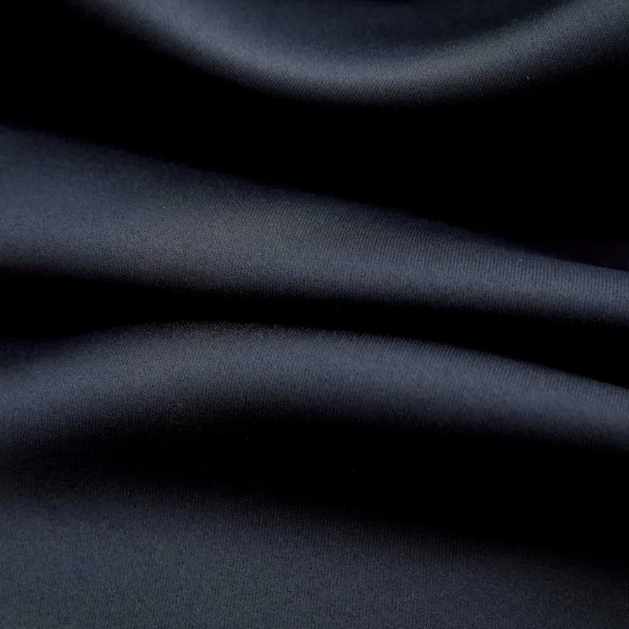 Rideaux occultants avec anneaux 2 pièces Noir 137 x 213 cm Tissu - 4