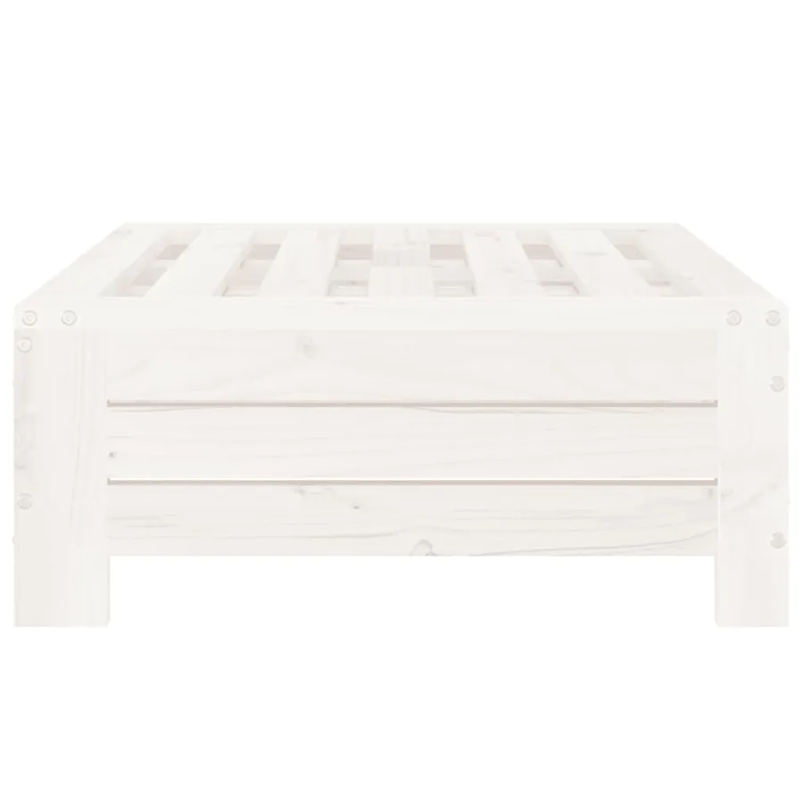 Couvercle de base de parasol blanc bois massif de pin - 4